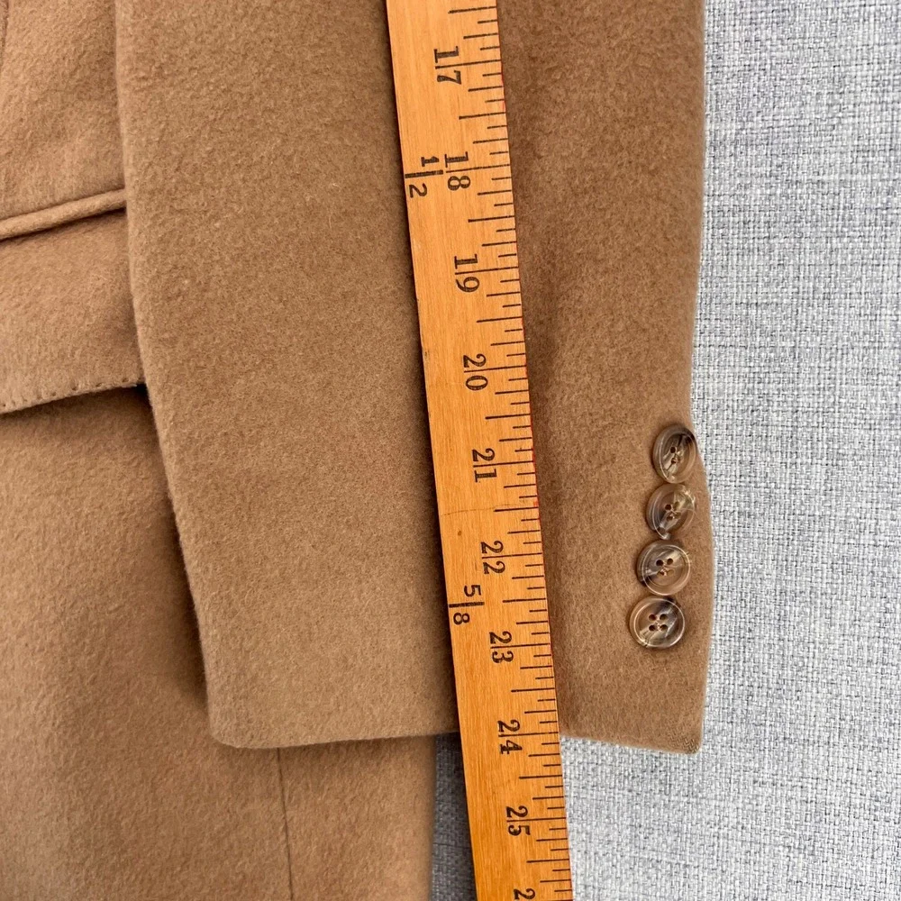 VTG 90s Black Diamond Cashmere Wool Blazer Sport‎ Coat Men 40R Camel Ivy Luxury